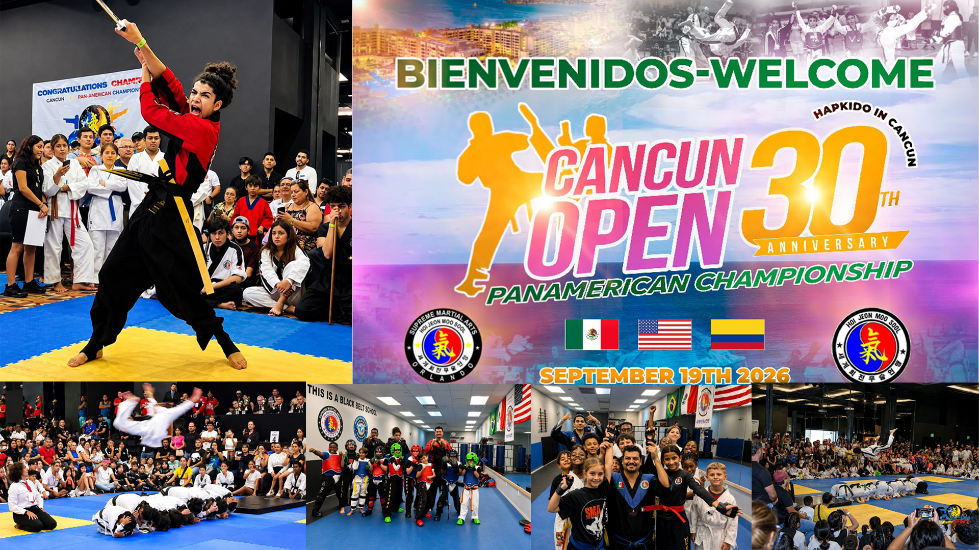 Cancún Open 2026 reunirá a escuelas de tres países para celebrar 30 años del hapkido en Quintana Roo