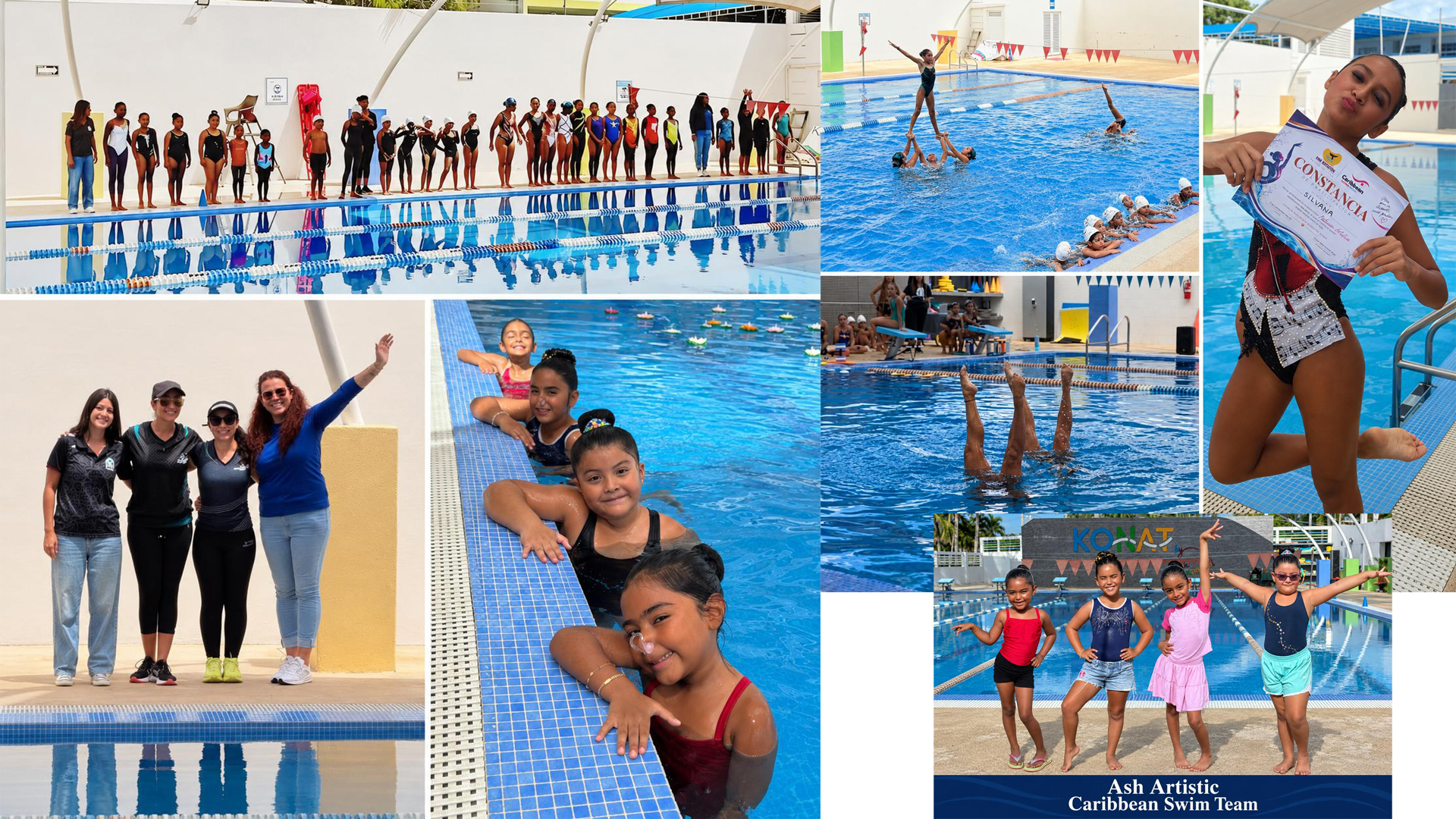 Exhibición de natación artística reúne a clubes y fortalece el desarrollo deportivo en Quintana Roo