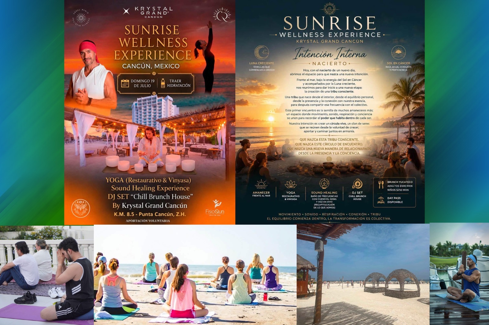 Bienestar frente al Caribe: Krystal Grand Cancún presenta su 'Sunrise Wellness Experience'