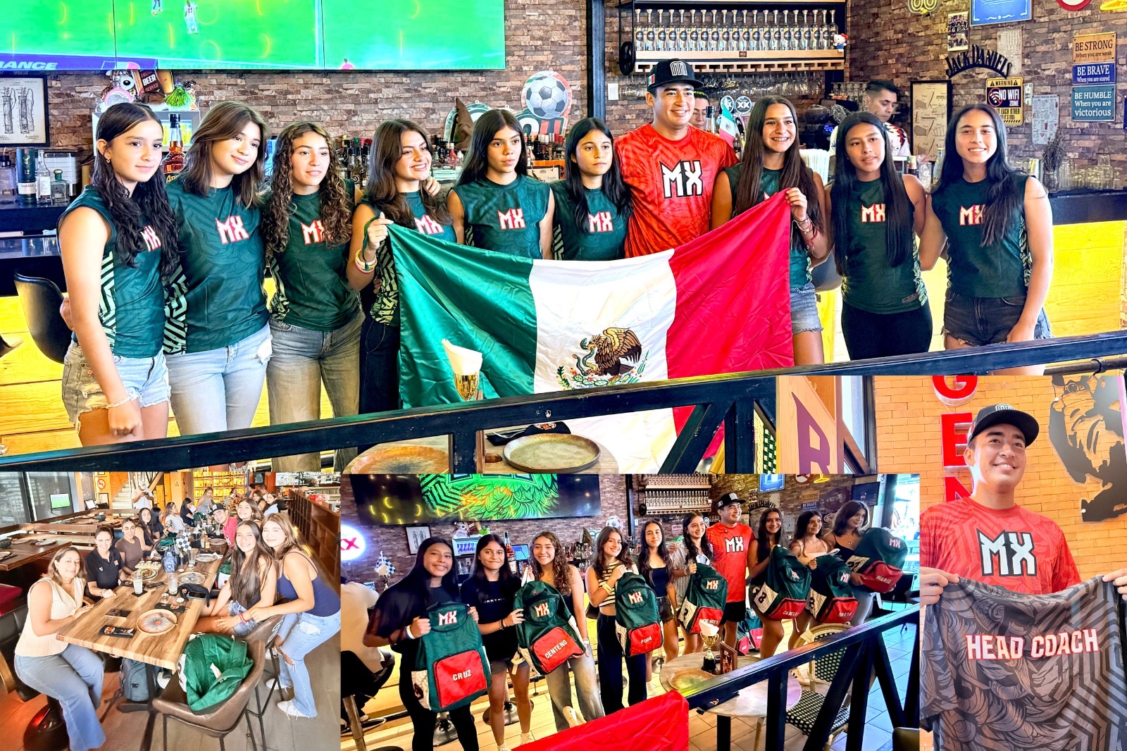 El Caribe mexicano despidió oficialmente a la selección femenil Team MX de flag football
